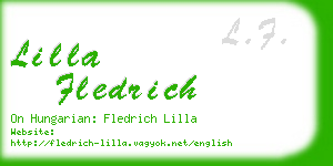 lilla fledrich business card